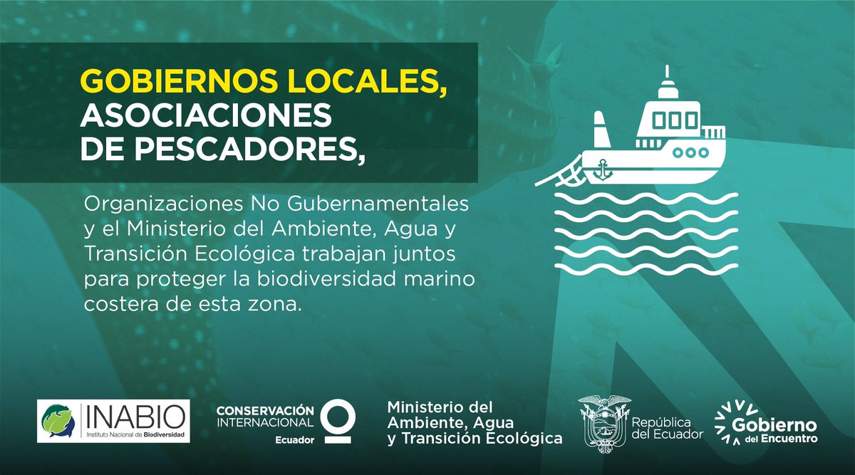 EcuadorMAE's tweet photo. ¡Buenas noticias! Ecuador cuenta con una nueva Reserva Marina: Puerto Cabuyal - Punta San Clemente, ubicada en la provincia de Manabí. El #GobiernoDelEncuentro está comprometido con la conservación. #JuntosLoLogramos https://t.co/jDkttr78A1