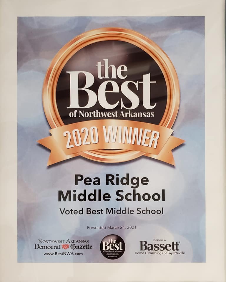 We were elated to win this last year! And now it's time to defend our title! 
You can vote daily at votebestnwa.com
--&gt; education
--&gt; middle school 
--&gt; Pea Ridge Middle School

Let's go Blackhawks!