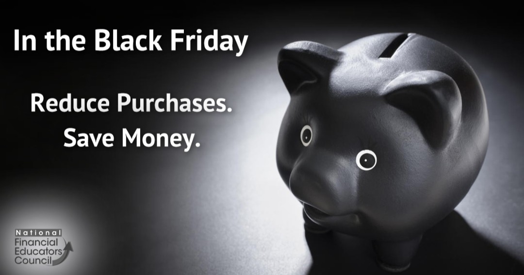 NFEC_FinEdu's tweet image. If something you do not need is on sale: don’t purchase it unless it fits in your budget without disrupting your savings or debt payoff plans. financialeducatorscouncil.org/in-the-black-f…  #InTheBlackFriday  #EliminateUnecessaryPurchases #BudgetFirst #SaveFirst #NFEC
