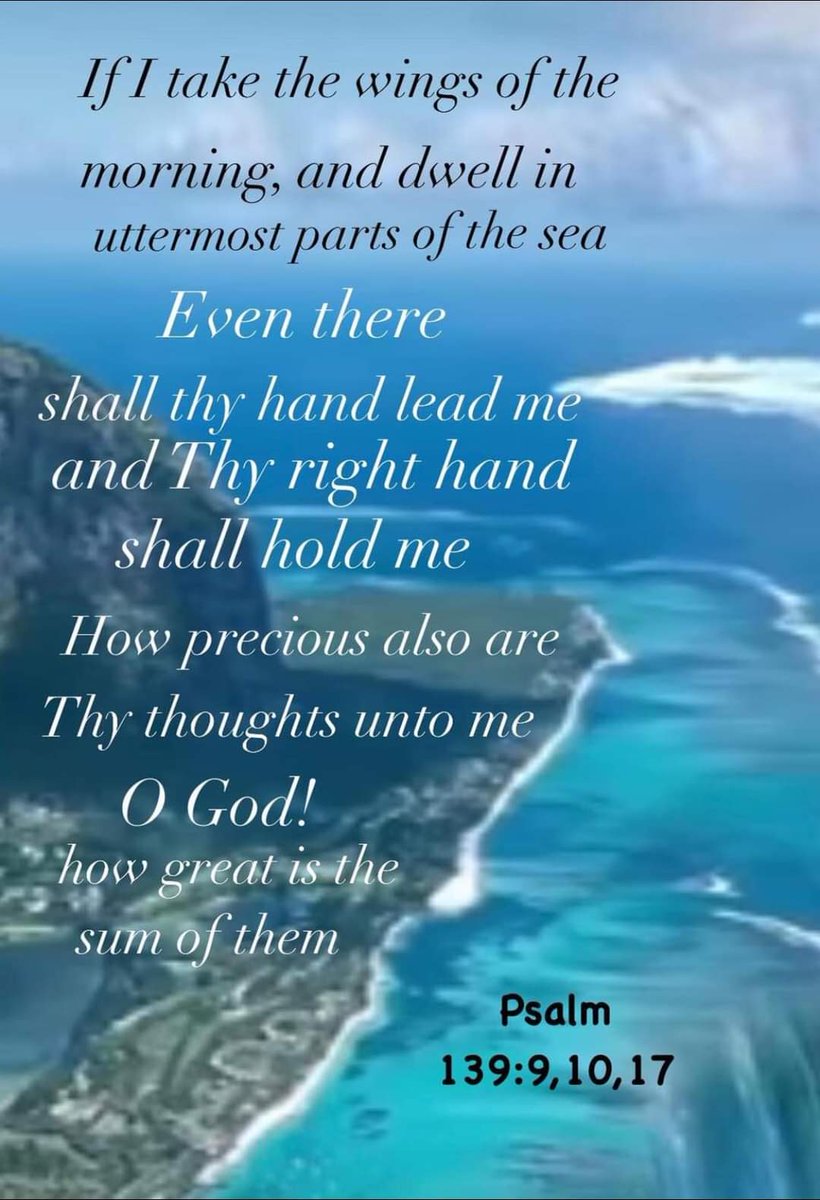 Stewart7Donna's tweet photo. If I take the wings of the morning, and dwell in the uttermost parts of the sea; even there shall your hand lead me, and your right hand shall hold me. https://t.co/TDQ9Xn6T7X