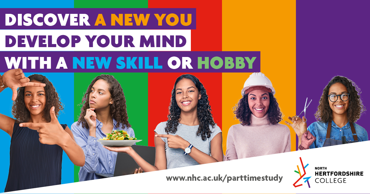 N_HertsCollege's tweet photo. Discover a new you in 2022 with our part-time adult courses👨‍💻👩‍💼👷

Whatever your age, it’s never too late to learn a hobby, change career and learn new skills. Find a course starting in January that could change your future https://t.co/hAWUzH6J89 https://t.co/xxMTw1rndP