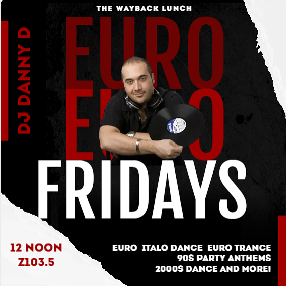 ILuvEurodance's tweet photo. Lock in for #EUROFRIDAYS w/@TheRealDJDannyD
on @Z1035Toronto. LIVE AT NOON Fridays. Dropping the very BEST in #EURO, #Italodance, #EuroTrance, #90s #PartyAnthems, #2000s #Dance & more! #Z1035 #Waybacks #FM #radio #Toronto #RT #waybacklunch #Eurodance #DJDannyD #music
@TonyMonaco https://t.co/Ab8uKtJUTg