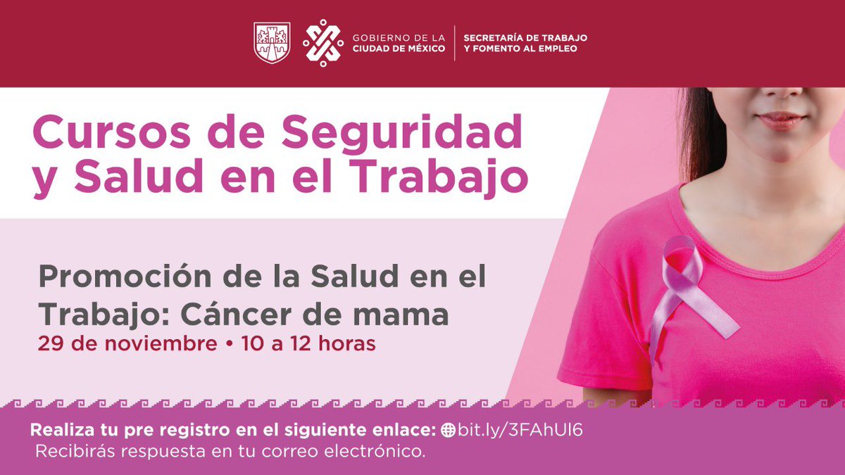 #Entérate No te pierdas los siguientes cursos gratuitos de #SeguridadYSalud que la Secretaría de Trabajo tiene programados. @TrabajoCDMX 
🎯 Elige el de tu interés y responde el formulario bit.ly/30FtKuU 
#CiudadDeOportunidades 
@Luis_diazdeleon
@GobCDMX