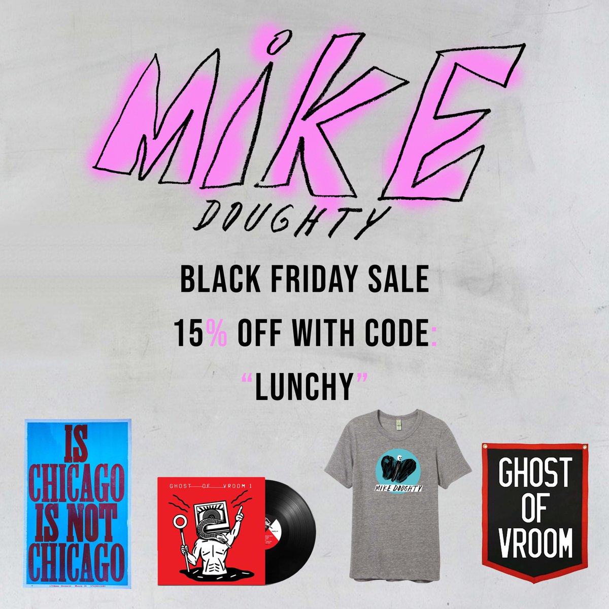 Mike_Doughty_'s tweet photo. FROM HQ: Get 15% off at Doughty’s online store now through Sunday. Use the code “LUNCHY” at checkout! Click here: https://t.co/EwwPa7kXo2 https://t.co/4jsnZRMqei