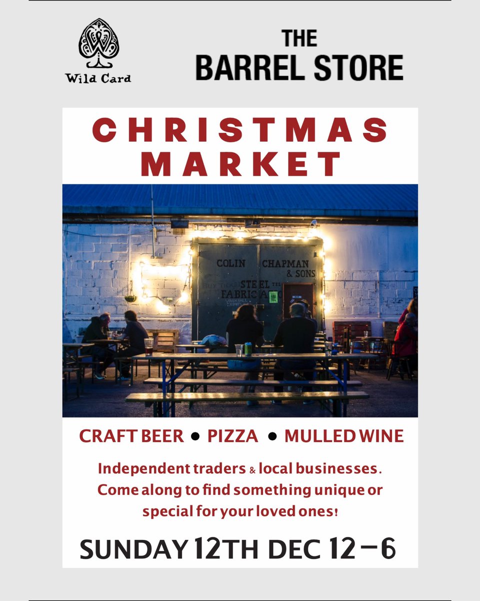 Seasons greetings from us at Wild Card. Don’t forget to pop by on the 12th to try out our local vendors and enjoy the night with a wonderful beer and a pizza!!!

#wildcardbrewery #london #walthamstow #christmas #beer #pizza #market