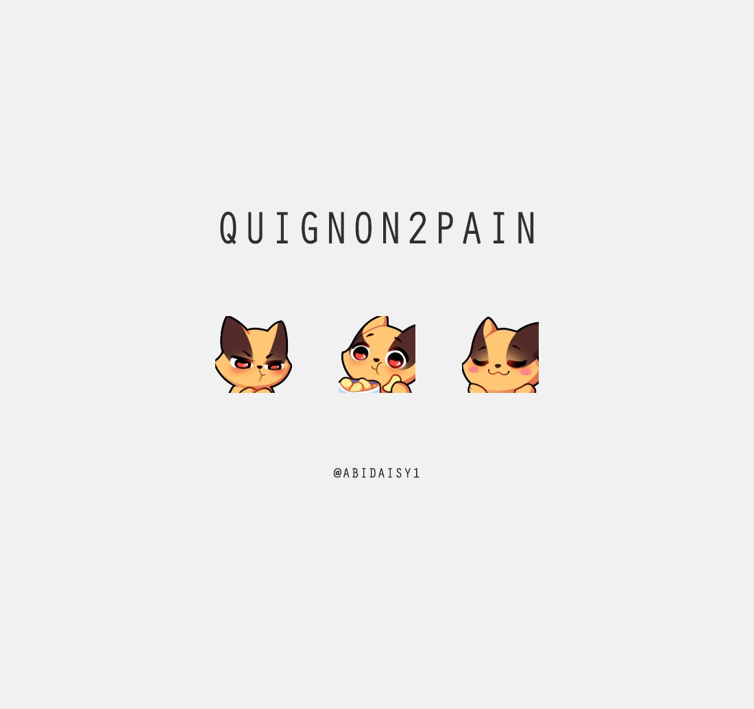 Abidaisy1's tweet photo. Emotes pour @Quignon2pain_ !
N'hésitez pas à RT si vous aimez ! ❤️ https://t.co/G1tnesNuYR