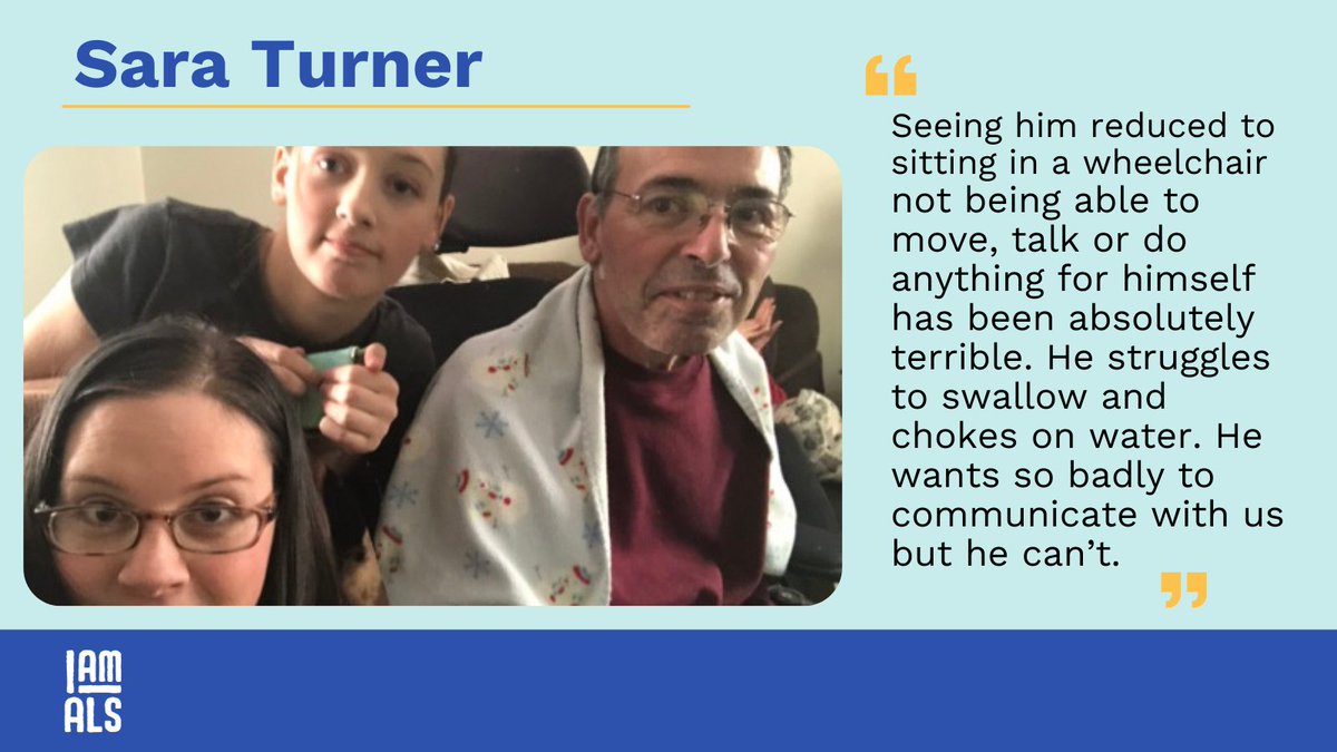“He wants so badly to communicate with us but he can’t.” 

Sara Turner tells the story of her father as he experiences #ALS: bit.ly/3BKVj38

#NationalFamilyCaregiversMonth #CaregiversAwareness