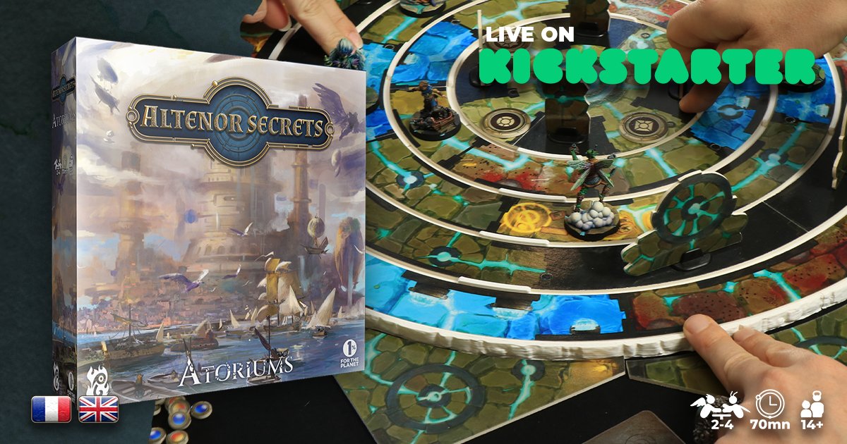 We need you to unlock a new stretch goal!🎁
If we reach 200 #RT with this tweet 2 new ability cards will be added to each pledge 😁
👉 bit.ly/AltenorSecrets…
ℹ Discover the #Kickstarter campaign of #AltenorSecrets, a #boardgame made by the players for the players! 😉