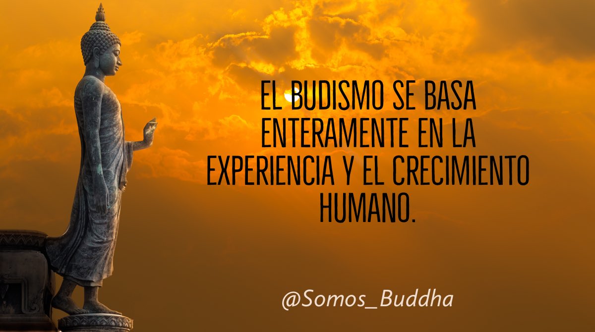 Somos_Buddha's tweet photo. El budismo se basa enteramente en la experiencia y el crecimiento humano. #Namaste 

#SeLaPazqueHabitaenTi https://t.co/za8yM3sNPr