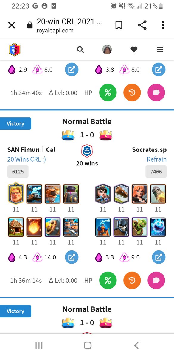 fiimun_'s tweet photo. Thanks for the deck @BossCR 
So I can complete 20 Win CRL challange on my first try🍻 https://t.co/YvdQ5XfHgv