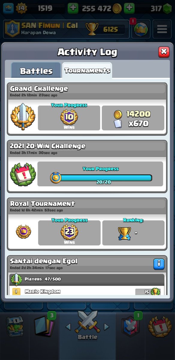 fiimun_'s tweet photo. Thanks for the deck @BossCR 
So I can complete 20 Win CRL challange on my first try🍻 https://t.co/YvdQ5XfHgv
