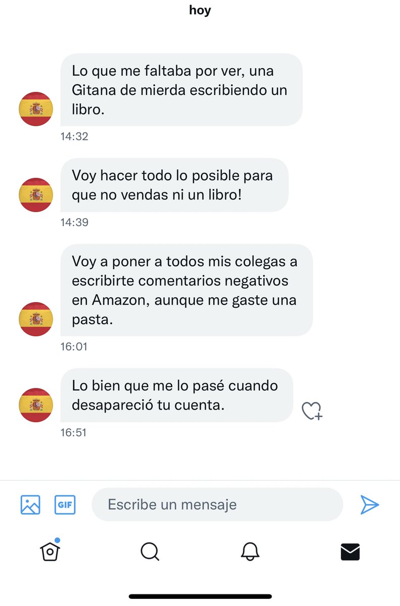 de_infantil's tweet photo. Puedes llamarme “ gitana de mierda”. Puedes vomitarme todo tu veneno. Puedes comprar todos los libros que quieras y ponerme los comentarios negativos que te dé la gana. Puedes invitar a todos tus colegas a que hagan lo mismo.  Puedes gastarte una pasta para hundirme. Me puedes https://t.co/EyJl5dt3PZ