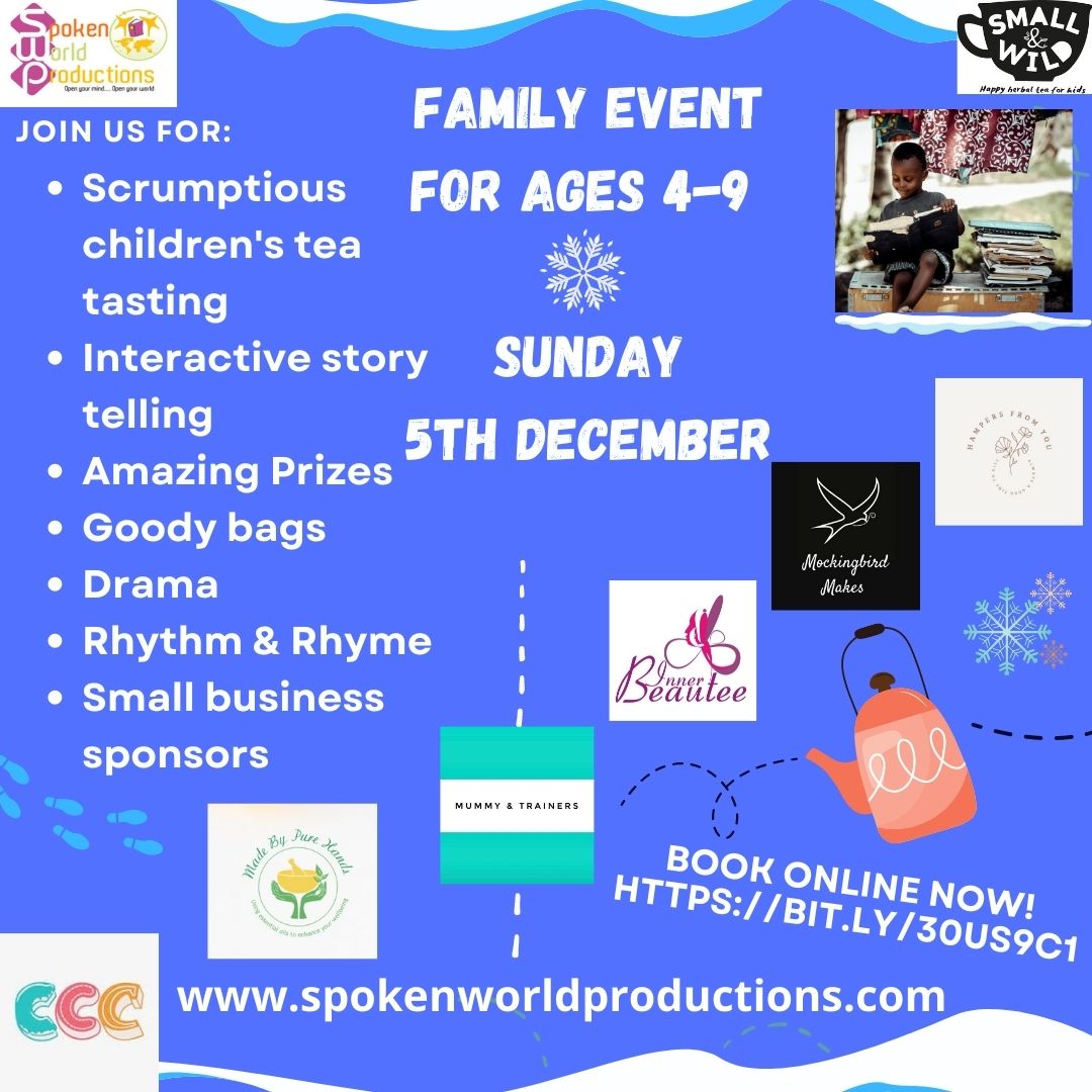 EVENT KLAXON: Very much looking forward to telling some wonderful winter stories at this event next week whilst sampling some excellent fruit tea from <a href="/small_and_wild/">Small & Wild</a>. DM for more info. Ticket link in bio!