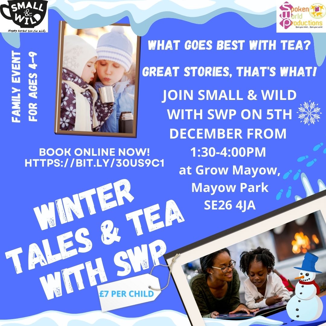 IzziRichardson's tweet photo. EVENT KLAXON: Very much looking forward to telling some wonderful winter stories at this event next week whilst sampling some excellent fruit tea from @small_and_wild. DM for more info. Ticket link in bio! https://t.co/OLitsgNDLz