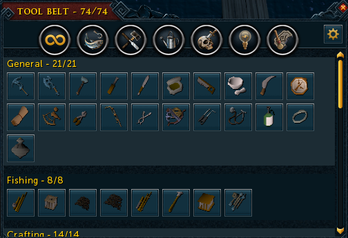 RsAdept's tweet image. Normal Tool Belt completed &amp;amp; also huge loot bag