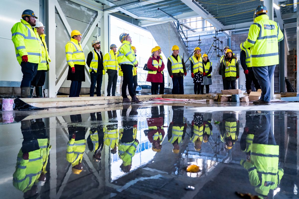 LEPCornwall_IoS's tweet photo. Great visit today for some of our board members,  
@scottmann4NC &amp; team to see how the STEM and Health Skills Centre in Bodmin is coming along. The project is being built by @Truro_Penwith with support from the LEP through the Government’s Getting Building Fund. https://t.co/gABO5qa21K