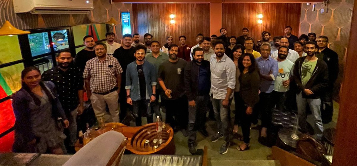 Namma #Blockchain! 

If you are building for web3 and not attending these Friday meetups you are missing big time in your life! Developers, Investors, Advisors, Makers! Crazy energy! 

If you are interested to join the WhatsApp group DM me!