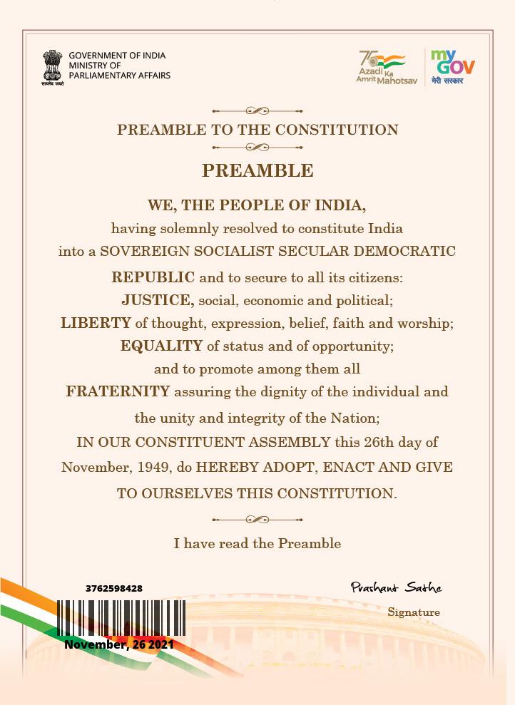 sathepdiit's tweet photo. Constitution Day 2021 !! https://t.co/xHyliEDYmm