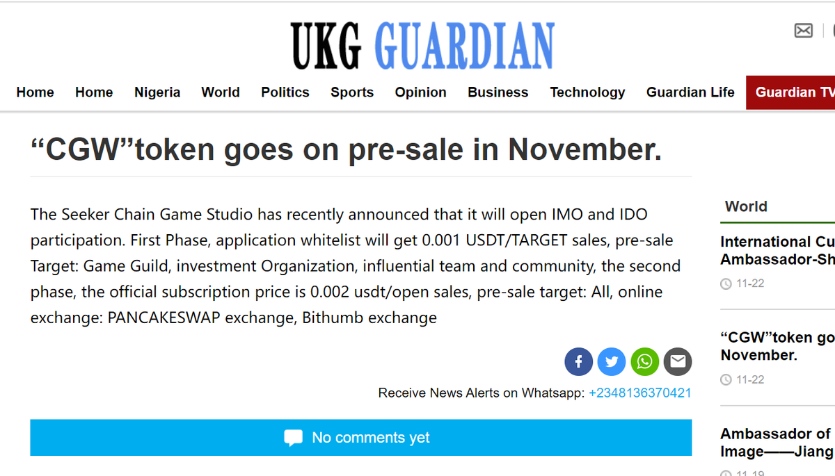 CosmicGodOfWar's tweet photo. 📢
🎉🎉Very excited news，The Seeker Chain team has gone through three months of development and testing, and the meta-universe game has received media attention!🎉🎉
✅weeklytimesnet--
https://t.co/GkfmEy1ONk
✅Ukguardiannet：
https://t.co/RtvmAGlaUY https://t.co/x4JTRIyNJ8