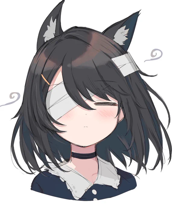 寝る前の落書き(ドライヤーされてる) 