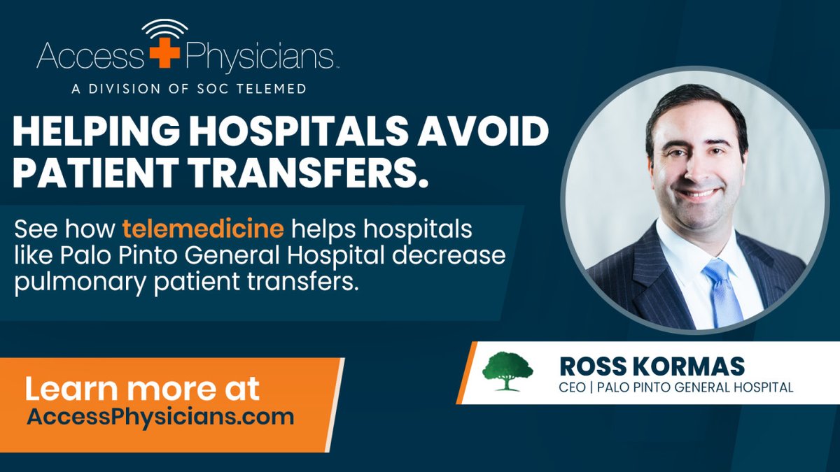 See how Palo Pinto General Hospital uses telemedicine to improve care and reduce patient transfers, keeping patients closer to home. Reducing Patient Transfers accessphysicians.com/pulmonary-and-…