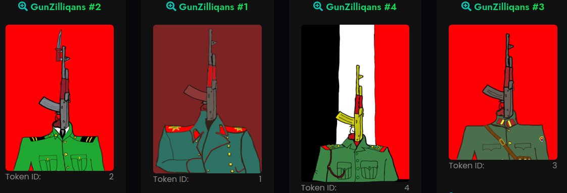 GuNFTs's tweet photo. Which #NFTs #NFTCollection GunZilliqan #AK47 #Guns should I auction first? on @spardawallet $SPW @zilliqa $ZIL 
Russia - Stalin
Russia - Mikhail Kalashnikov
Yugoslavia
Romania
Iraq
China
East Germany
Egyptian
Vietnam
North Korea

Only limited series of 10 to be minted. https://t.co/nkROOYWxQF