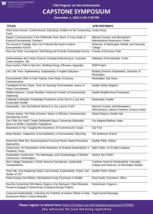UW Program on the Environment tweet media