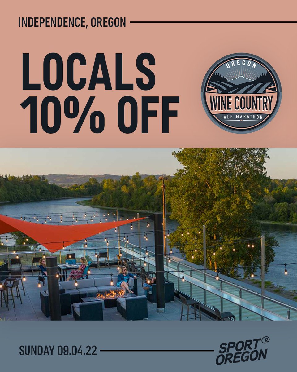 orwinehalf's tweet photo. Calling all @IndependenceOR locals: 
Now through December 5th, those living in the 97351 area code can take 10% off any-distance registration by using the code 97351.

We've got a deal for everyone this weekend! Stay tuned for more.

https://t.co/vjeDUnsD5N https://t.co/IbrCP6tcJP