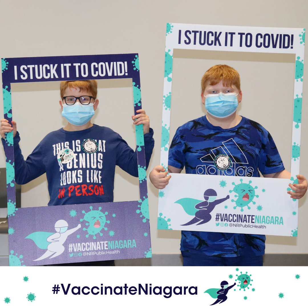 NRPublicHealth's tweet photo. These superheroes got their shot to #StickItToCOVID today at our first vaccine clinic for children 5-11 in the @TownOfPelham. Way to go!💪

Appointments for kids 5-11 are available at our upcoming clinics across #Niagara. Book today at https://t.co/6zhqLWXPLI

#VaccinateNiagara https://t.co/vHemwu6vy4