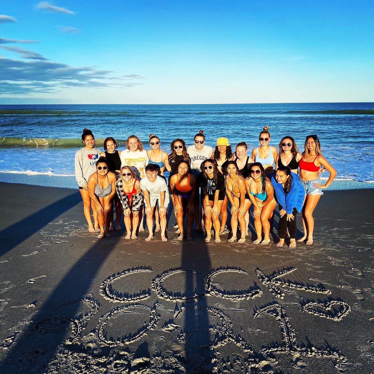 CCCWSoccer's tweet photo. It was more like an ice bath but after a 20+ bus drive our first stop was the beach. 
#teamruntonight #floridabeach #redemption #businesstrip #itssunny #memorieswhiletheylast #preparingforbattle #forsuchatimeasthis #morethanateamafamily #beyondthejersey #lotsofselfies📷 https://t.co/gqoMHHUxTk