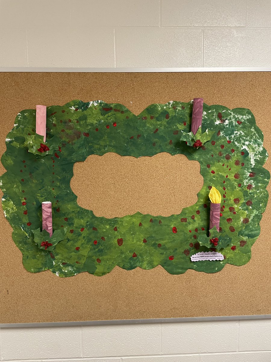 kinderroom1502's tweet photo. @kinderroom1502 @StJeromeCES @YCDSB lights our first candle to be ready for next week! #classart #adventisatimetowait https://t.co/farCZwno74