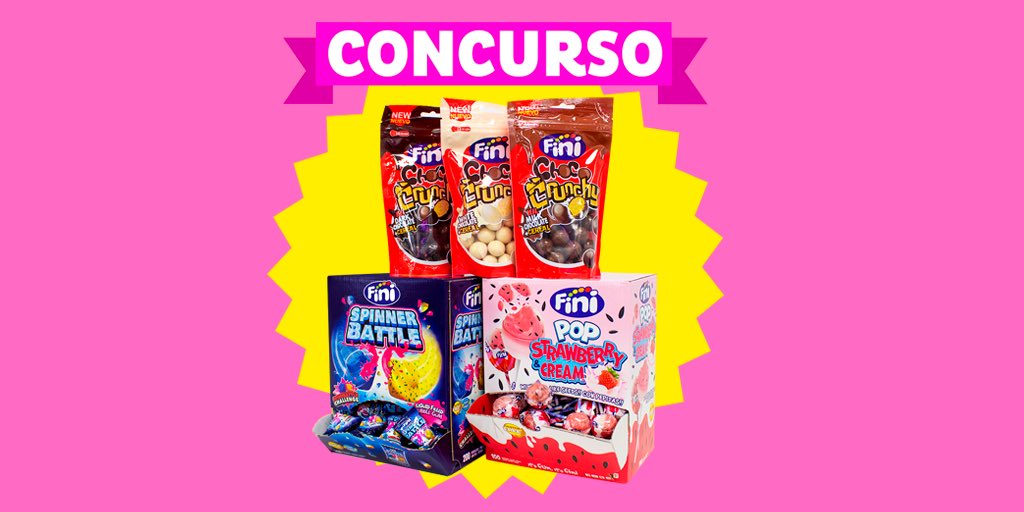 Si os hemos puesto los dientes largos... ¡al loro!
Regalamos 3️⃣ packs formados por:
👉🏼 3 bolsas de #ChocoCrunchy
👉🏼 1 estuche de #SpinnerBattle
👉🏼 1 estuche de #FiniPopFresa
Para participar, síguenos y haz RT. 
¡El 1 de diciembre decimos los 3️⃣ ganadores!