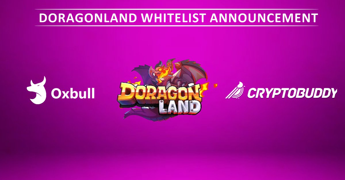 CryptolenzHQ's tweet photo. 🎉🎉Win a Whitelist spot for @DoragonLand_DOR  IDO on @Oxbull5 

🚀 A 3D tower rush game that integrates battle card gameplay and blockchain🐉
🚀 IDO on Nov 30 - Dec 1 , IMC $275K
🚀 Exclusive for Cryptobuddy community

Follow steps:
https://t.co/Nv1TTNW4dn https://t.co/vI42r83z6i
