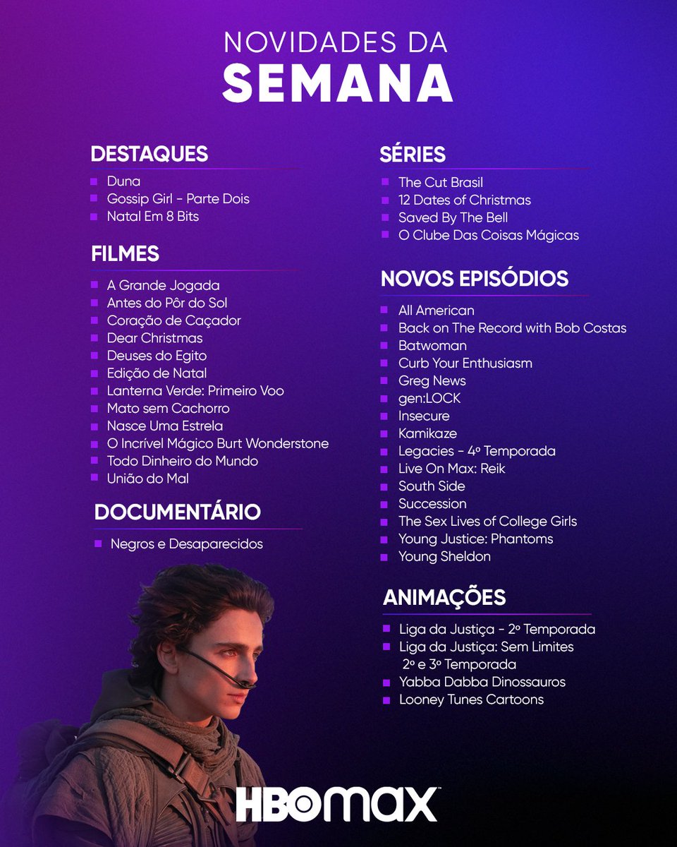 HBO Max Brasil on X: Daqui uma semana, só falem comigo se for pra