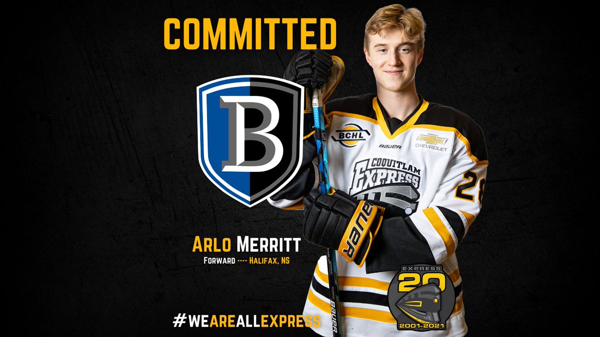 NEWS | #Express Captain Arlo Merritt announces his commitment to play for the Bentley Falcons next year. 

Congrats, Arlo! 

#WeAreAllExpress | #Express20