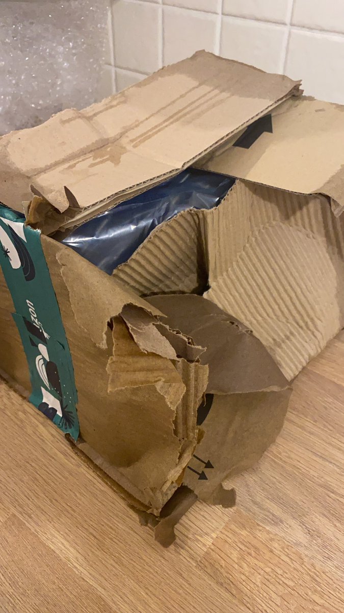 KatieBailey20's tweet photo. @amazon Thanks for leaving my £130 Amazon order at the front door In this state for the products to get ruined and for someone to potentially steal. You may be a multi million pound firm but for some people that’s a lot of money to loose! https://t.co/PUv01mwH9N