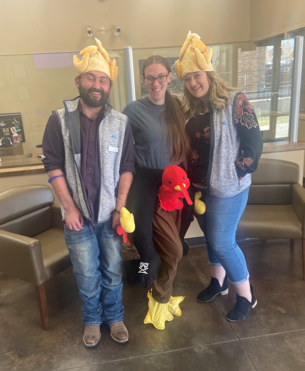 bluefcu's tweet photo. The awesome staff at our Grand Ave. branch in Laramie made Black Friday a lot of fun for all the members there. They certainly caused a lot of smiles and laughs!
#quirkyturkeys #blueisbest #blueit https://t.co/Pnx8n2OPZR