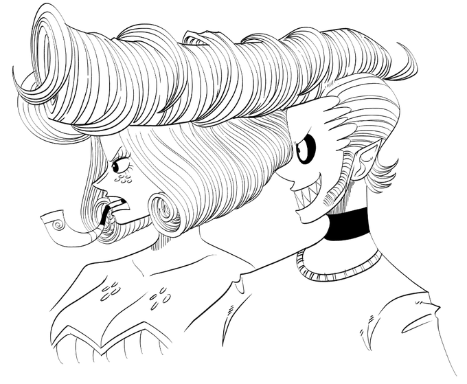 dem.

Inking has been very fun lately. 