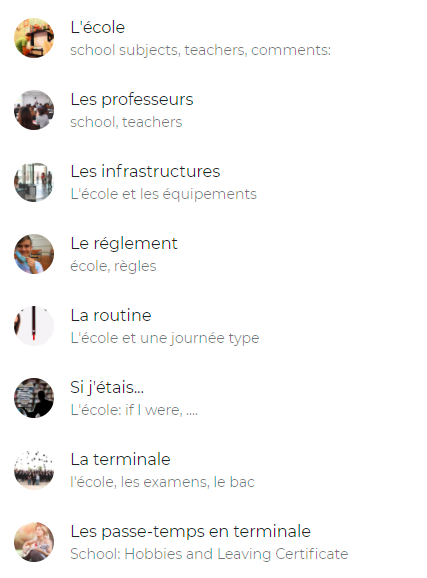 Maggieinthewood's tweet photo. 🇫🇷#French #LeavingCert2022 are preparing the topic of l'école for their oral test: vocabulary, listening and pronunciation 🎤#FLE_IE @languages_ie #mflie #edsharie @PDST_MFL #LanguageLearning #edtech @ACPF_Irlande #edshareie #afDublin @ftaire #PPLICommunityofPractice #MLF #FLE🖤 https://t.co/nVNIA7JvNm