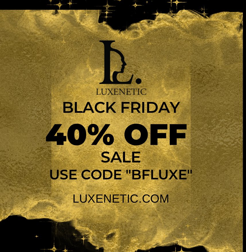 luxenetic's tweet photo. 🚨OUR BLACK FRIDAY SALE IS NOW LIVE‼️🤩 NEW DROPS IN 👀🔥
•
ENJOY 40% OFF ALL PRODUCTS WHEN USING CODE “BKLUXE” AT CHECKOUT💫🛒🛒

https://t.co/Z1BP0EuZM2 https://t.co/0B8idA6bmO