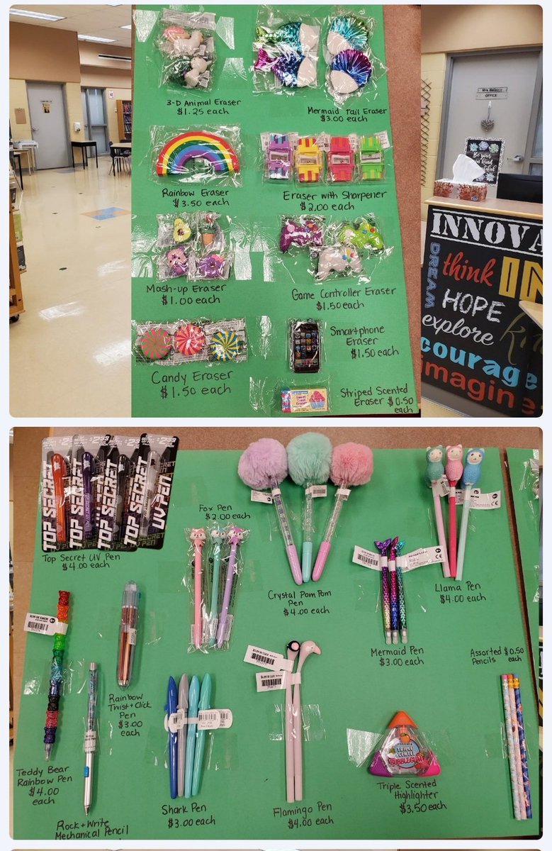 Reminder to students and families that the Book Fair Google Slides have been updated with photos of the book/item selection available. You can find a link to these slides on your child's Google Classroom. Get ahead start on your wish lists for next week!