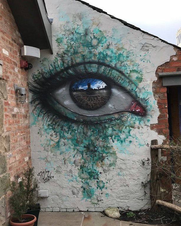 UtopiaStreetArt's tweet photo. Street Art by My Dog Sighs – In Eccleston, England #art #streetart #graffiti More: https://t.co/rVgIx3b6bs https://t.co/0g9XUZtgq8