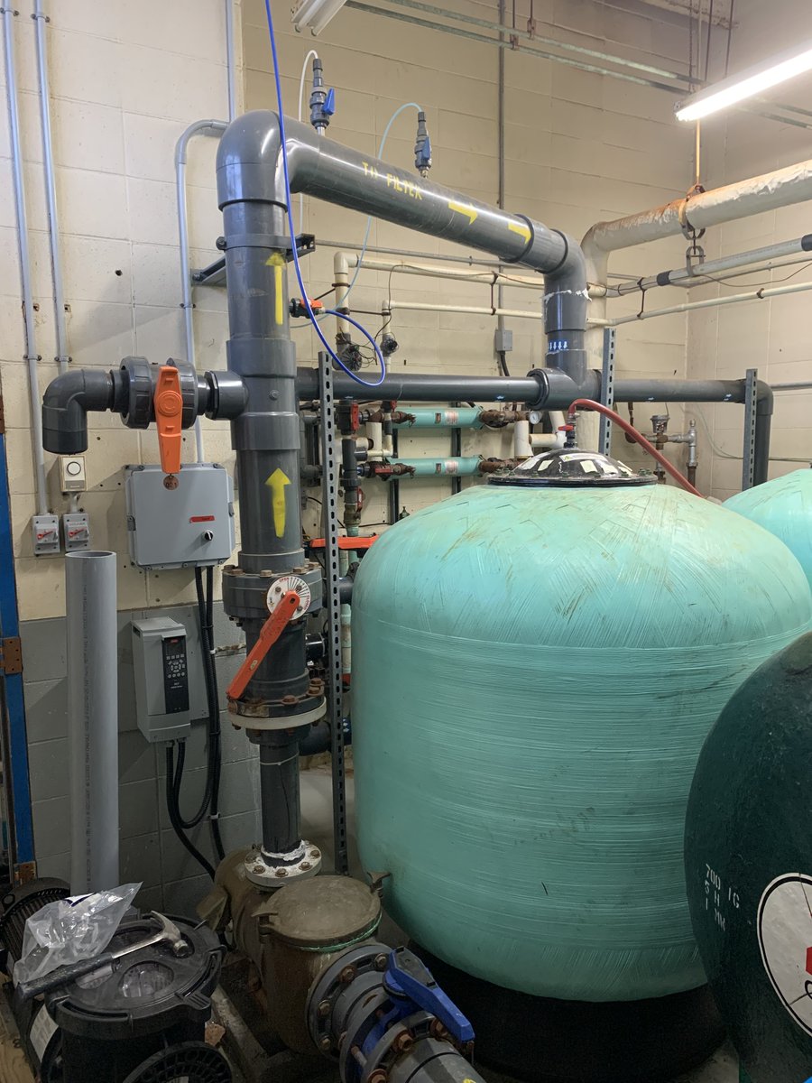 AquaticInc's tweet photo. π¦ Before & After: New circulation pump installed at a local facility. π© Call us for all of your mechanical renovations and repairs! π¦
#pooltech #swimmingpooltechnology #poolchemistry #commercialpool #waterchemistry https://t.co/GWpg94exra