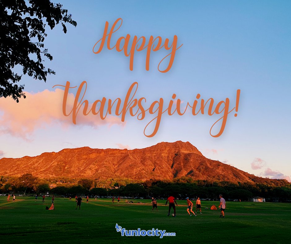 funlocity's tweet photo. Happy Thanksgiving! Hope your Thanksgiving is full of fun, family, friends and food! Enjoy your Thanksgiving weekend!🍁🍂🍁🍂🦃🥳🍽🥳🍽

#funlocity #hawaii #oahu #honolulu #waikiki #hawaiianislands #sun #islandlife #hawaiisunsets #happythanksgiving #thanksgivingday https://t.co/XDe4fNEHlN