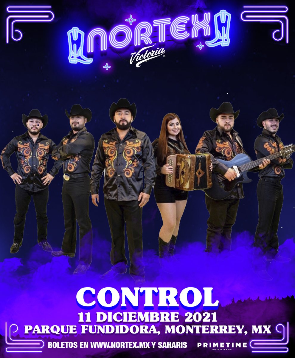 NortexFestival's tweet photo. ¿Quién ya se vio bailando las coreografías de @GrupoControl_ en las pistas de #Nortex2021?#YoSoyNortex

11 diciembre - Parque Fundidora, Monterrey N.L.🌟

Boletos en https://t.co/QQxpuM1FqY, sucursales @SaharisPopCult o @BackstageMx3 y Taquilla Nortex - @parquefundidora Acceso 4 https://t.co/8t0U8bP1ZI
