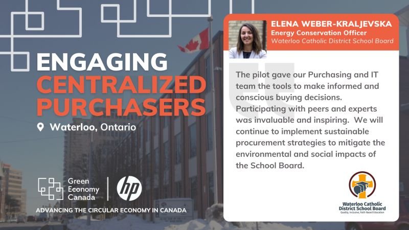 Big thanks to <a href="/GreenEconomyCa/">Green Economy Canada</a> for inviting <a href="/WCDSBNewswire/">WCDSB</a> <a href="/WCDSBGreen/">WCDSB Sustainability</a> to work on the Sustainable IT Procurement with <a href="/francesedmonds/">FCE</a> <a href="/HPCanada/">HP Canada</a>  <a href="/bob_willard/">Bob Willard</a> 
Lots of work for us to do with our colleagues <a href="/OECMCollaborate/">OECM</a> &amp; <a href="/Ontario_ASBO/">OASBO</a>