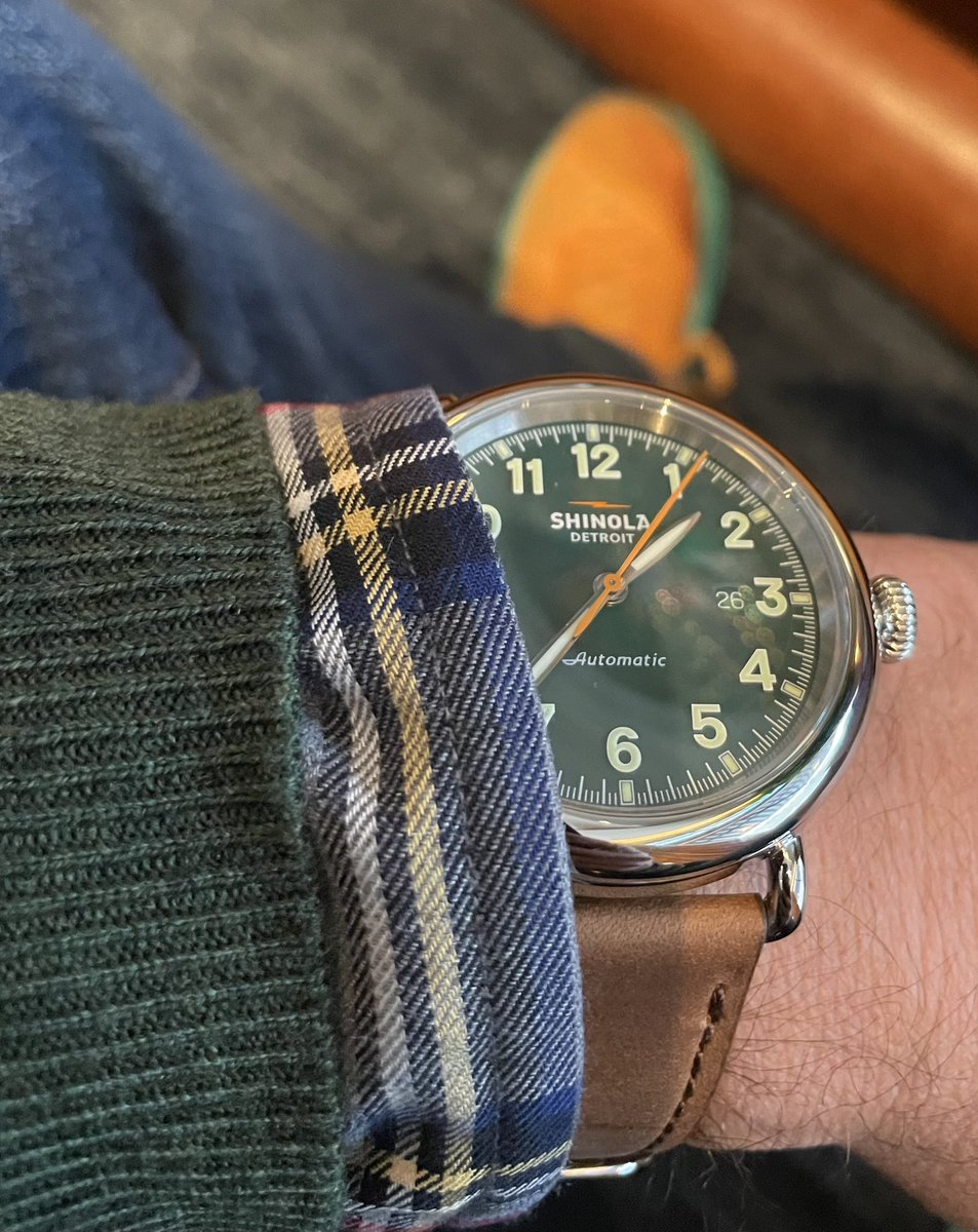 PJanovsky's tweet photo. New watch who’s dis? 

Thanks to Lane and the store associates @Shinola Make sure you go to the Woodward location #madeindetroit https://t.co/v00i6z7iL7