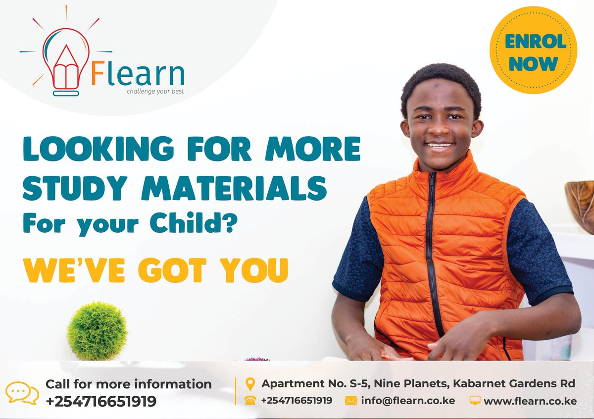 flearnlimited's tweet image. It is our desire that by interacting with Flearn, your child will be challenged to do more so as to improve their grades across all their chosen subjects.

#Flearn #Elearning #ChallengeYourBest