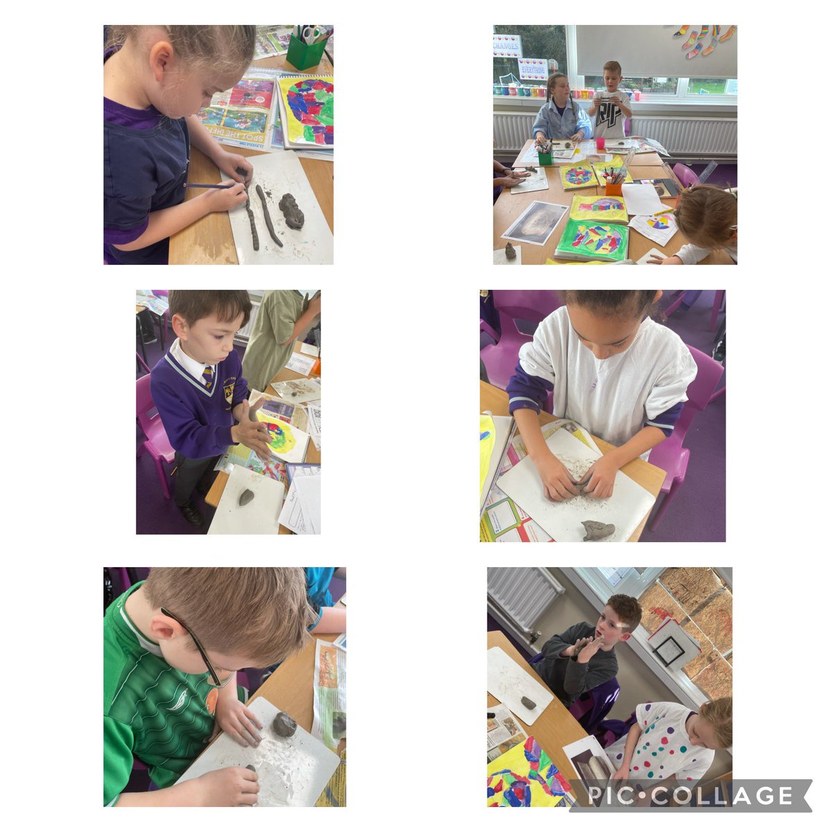 StAlbans_Sch's tweet image. This afternoon, Year 3 made Bell Beakers. This culture began in the Bronze Age. We had fun comparing different Bell Beakers and discussed the form and shape. #MissD