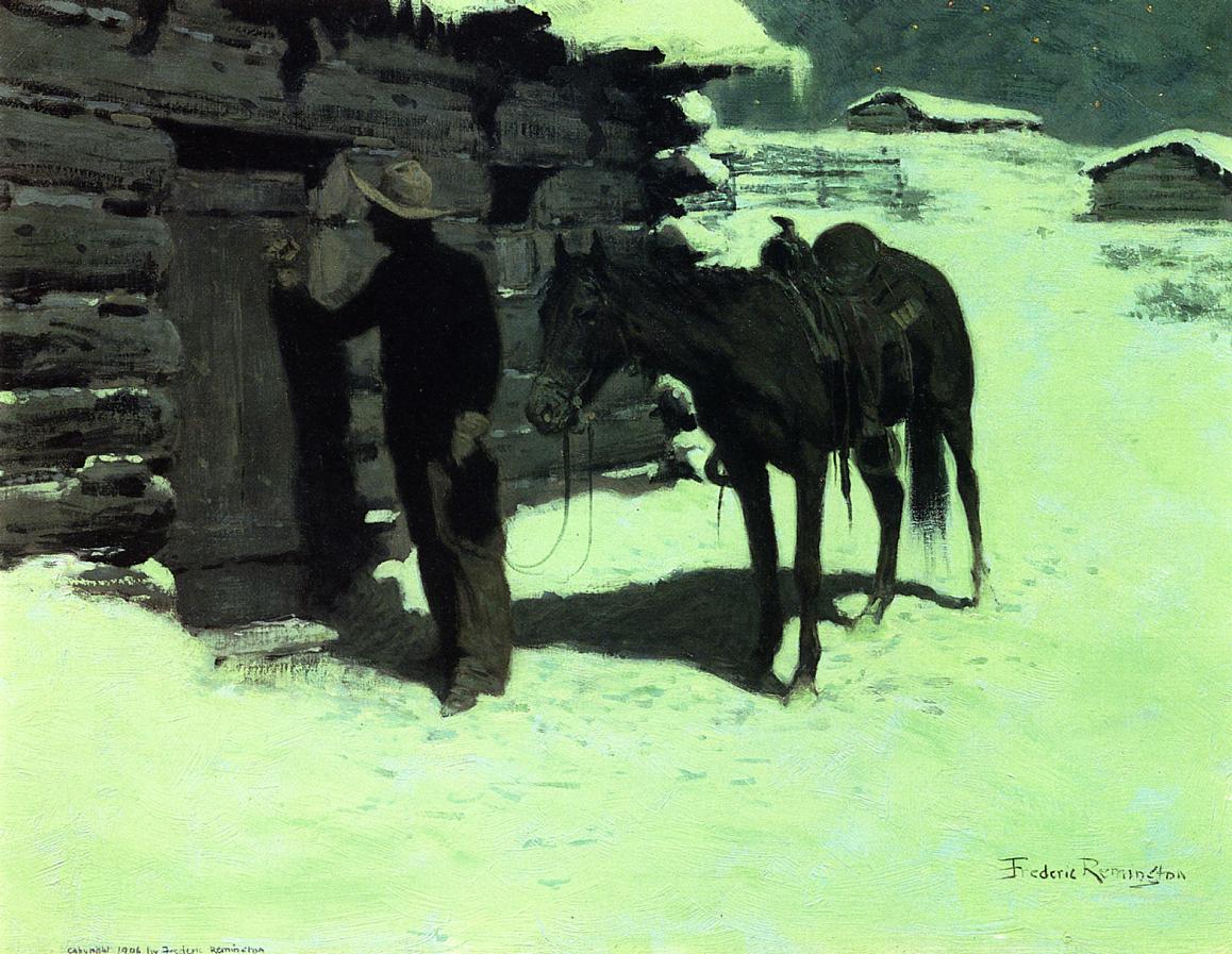 jeffsimpsonkh's tweet photo. Nice find at the local used book store (reject crypto - invest in old books) Fredric Remington, master of the night scene! https://t.co/FYUMIfivse
